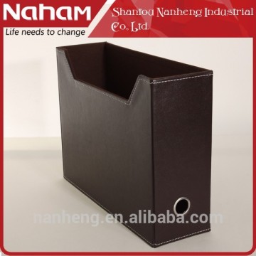 naham pvc leather desktop case file folder holder