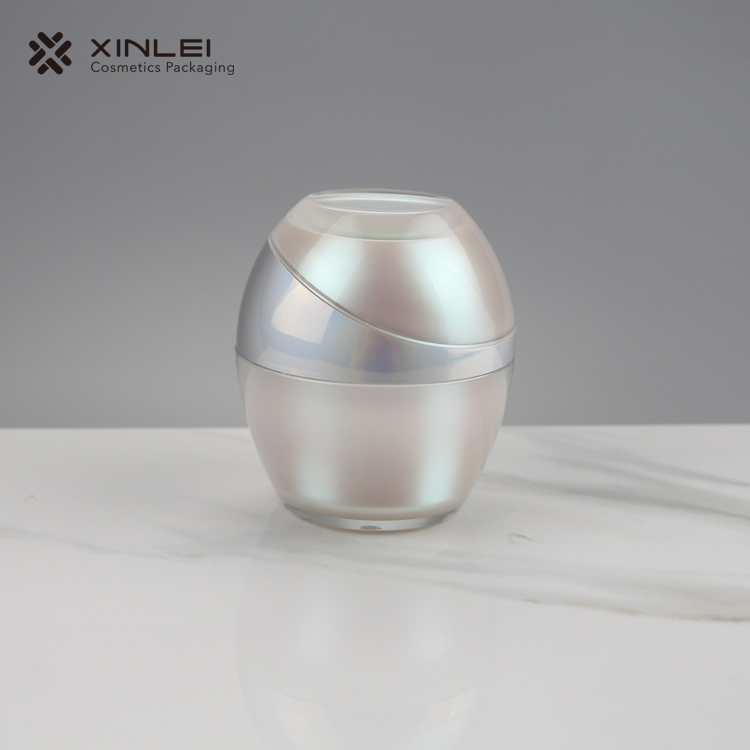 30g egg-shaped acrylic cosmetics bottle