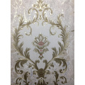 Damask vinyl pvc wallpaper untuk dekorasi rumah interior