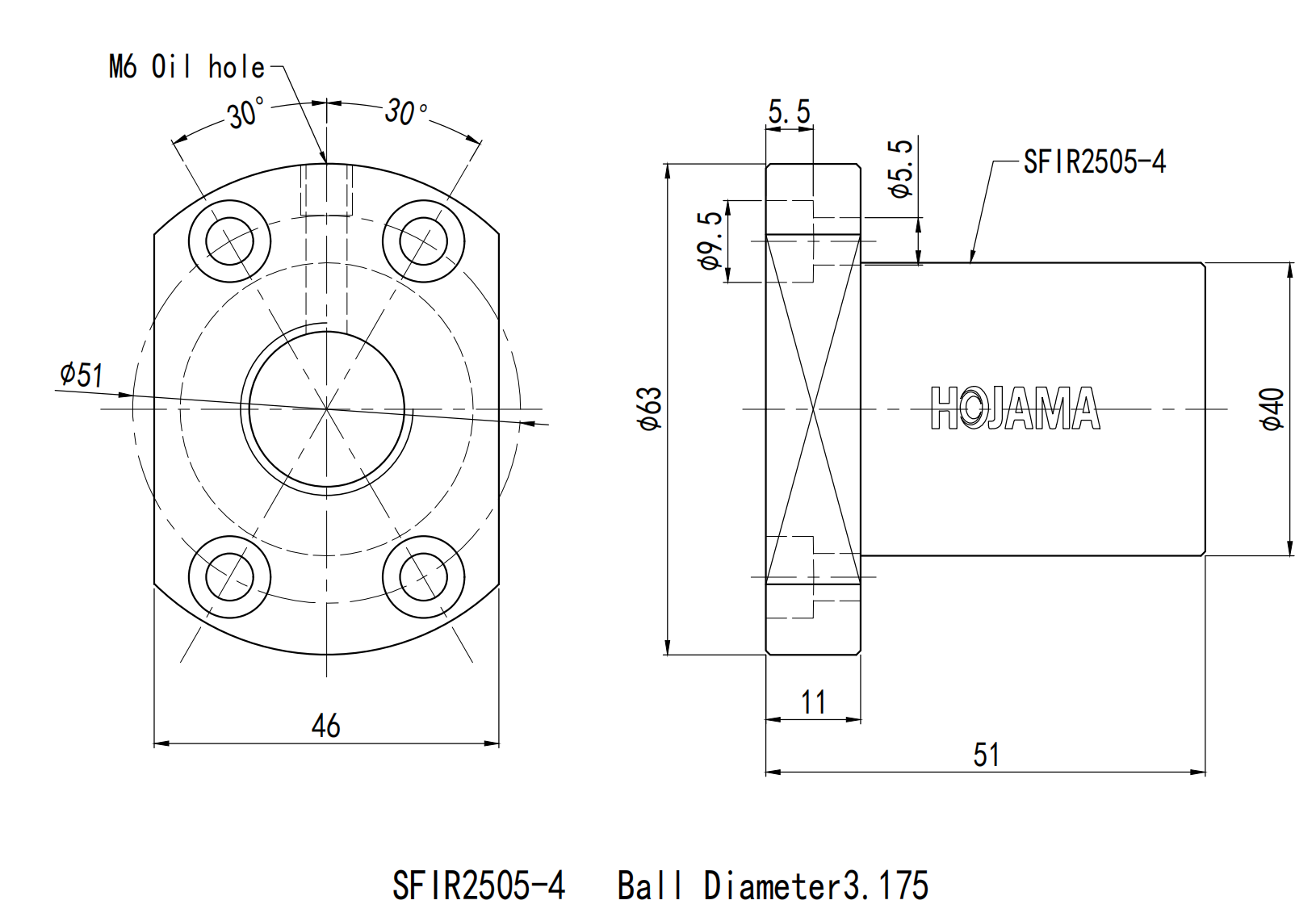 ball screw for machine tools