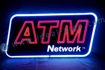 Bright Shop Atm Led Neon Sign / Letters Signage Outside Custom