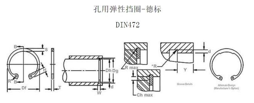 DIN472 Stamping Circlip for Vehicle Wholesale Auto Parts