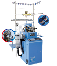 High quality 3"inch computerized sock machine for 3D, plain, plain and terry socks