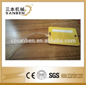 newest design pvc luggage tags, airplane luggage cards, custom size soft tag labels