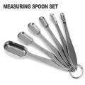 stainless steel metal teaspoon measuring spoons set