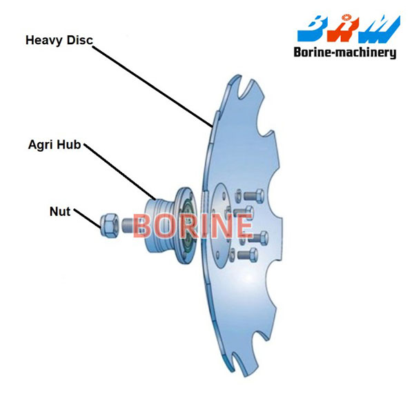 BAA-0004 F06160015R IL2-117-M22-D AHU28117A-01 TILAGE DISC HARROW HUB TAUVEAU