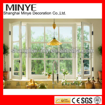 Aluminum window with grill design/Main entrance double doors and window grill design /aluminum profile window grill design