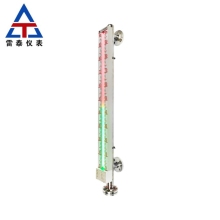 Flange connected two-color liquid level gauge
