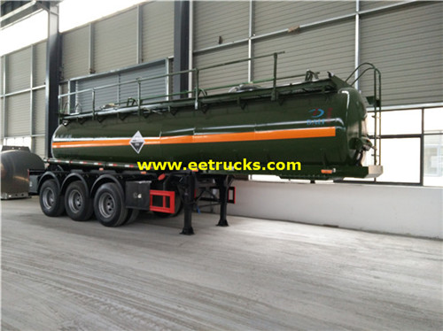 Tri-axle 18000L Sulfuric tank Trailers