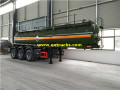 Tri-eixo 18000L Sulfuric Acid Tank Trailers