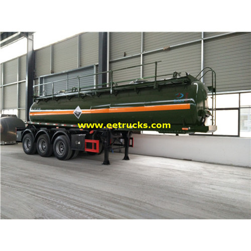 Tri-eixo 18000L Sulfuric Acid Tank Trailers