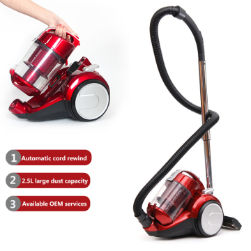 Corded Powerful Cyclonic Canister Vacuum Cleaner with High Suction