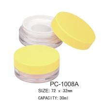 30ml Round Plastic Cosmetic Loose Powder Jar PC-1008A