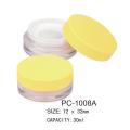 Jar in polvere cosmetico in plastica rotonda da 30 ml PC-1008A