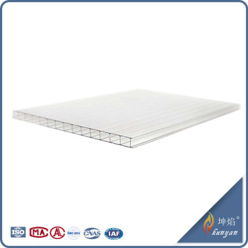 100% Bayer Material Twin Wall PC Hollow Sheet