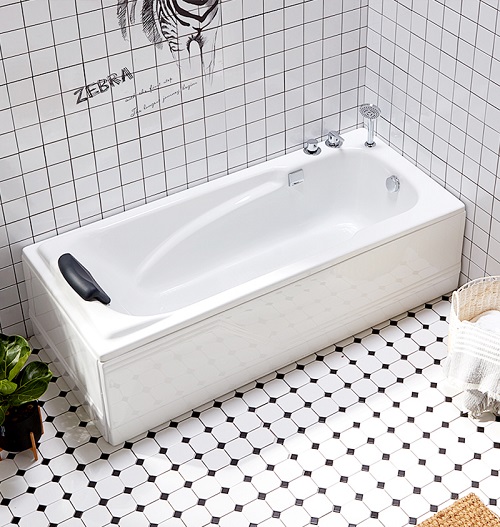 Alcove Garden Tub Hydrotherapy Acrylic Whirlpool Bath Tub With Massage Bathtub