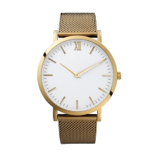 Stylish Ultrathin Wrist Watch Ronda Quartz Mesh Warch