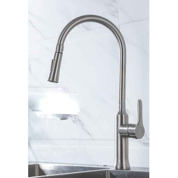Single Hole Pull Down Stainless-Steel Kitchen Sink Faucet