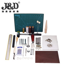Entry Level Hand Sewing Set: 44 Pcs Diamond Leather Craft Tools Kit