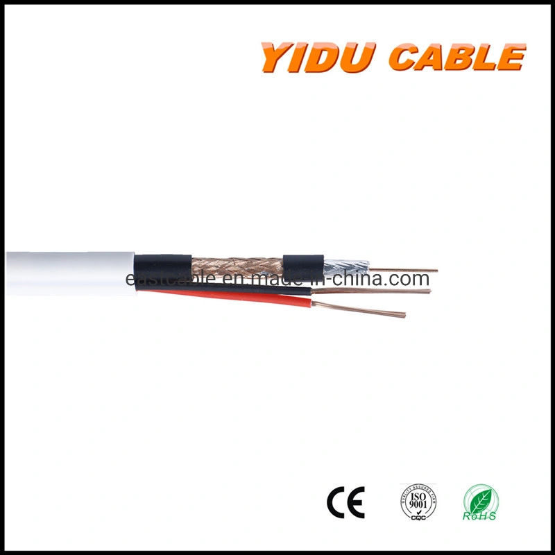 18AWG 20AWG RG6 Rg59+2c Siamese Cable Camera Cable Premade Cable Power Cable CCTV Cable for Surveillance