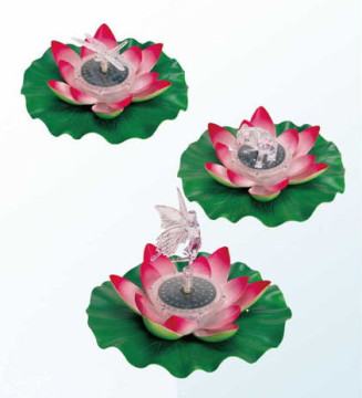 Solar Floating Lotus Light