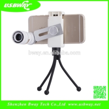 Universal mobile phone telescope 9X zoom lens kit