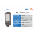 100W  solar street light with sensor