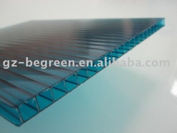Polycarbonate two wall sheet,PC hollow sheet,pc sunrise sheet