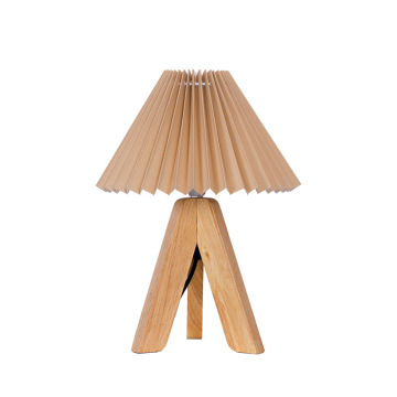 LEDER Schlafzimmerlampe aus Holz braun