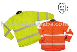 high visibility safety parka