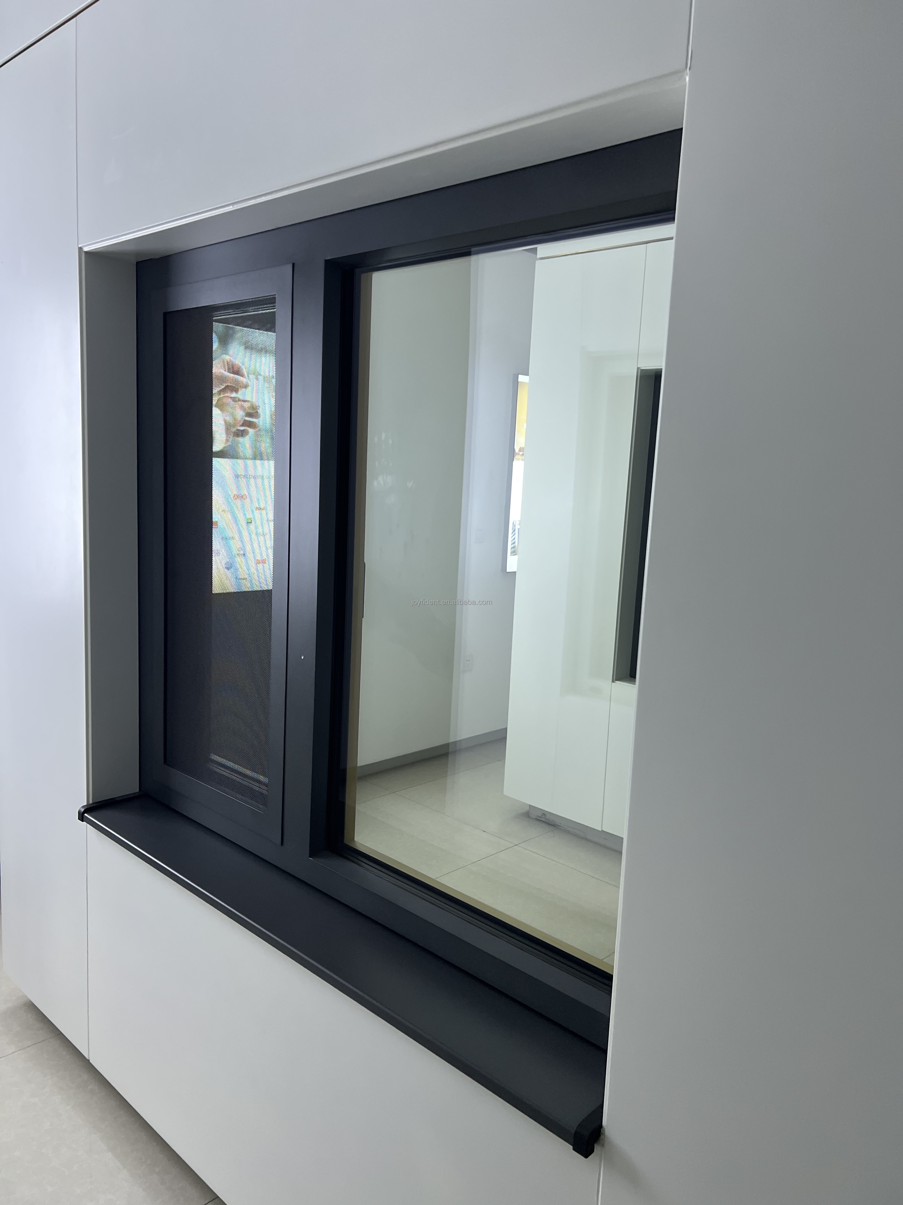 China Top Quality Passive House Aluminum Clad Wood Windows/Low Uw Value Windows Joyfident 120