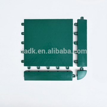 Orange backyard tennis court pp flooring for sports games