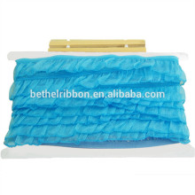 Factory antique ruffles ribbon net lace