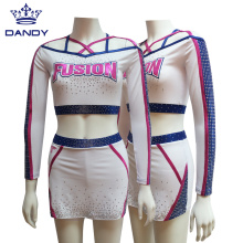 Uniformes métalliques personnalisés Cheer Top