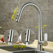 Copper Deck Mounted Kitchen Mixer