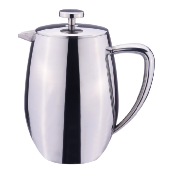 French Press Coffee Maker Grade Steer Nierdzewna Srebrna