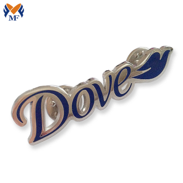 Lapel Pin Badge With Letter Logo Design
