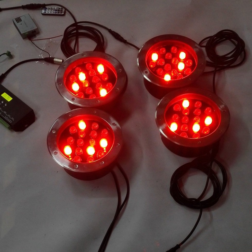 DMX програмабилна RGB LED inground светло