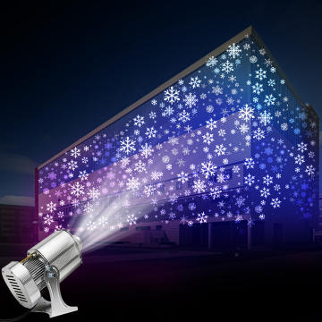 80W LED Outdoor Christmas Logo Projector - Rotating Gobo Light Advertiser