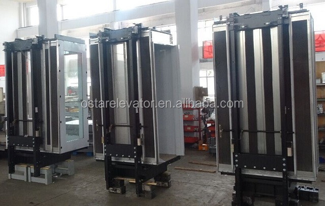 Different proportions  passenger elevator parts car frame in rope elevator car