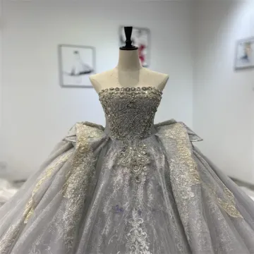 2023 Luxury Beading Wedding Dresses with Long Cocktail Length