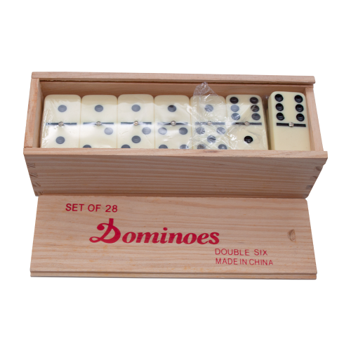 28-teiliges Doppel-Sechs-Domino-Blockspiel-Set