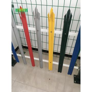 Powder coated high security steel fence