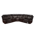 Corner Leather Electric Recliner Sofa with USB