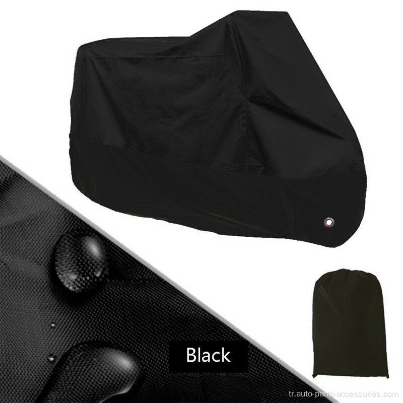 Siyah UV Blok Kararlı En İyi Motosiklet Kapağı