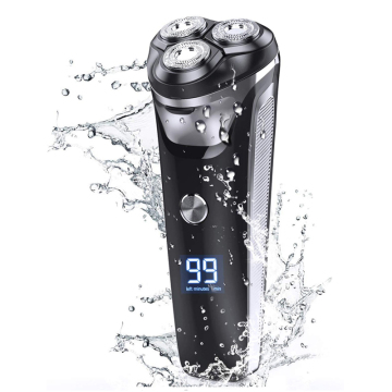 Waterproof Electric Shaver: Cordless Beard Trimmer & Rotary Razor