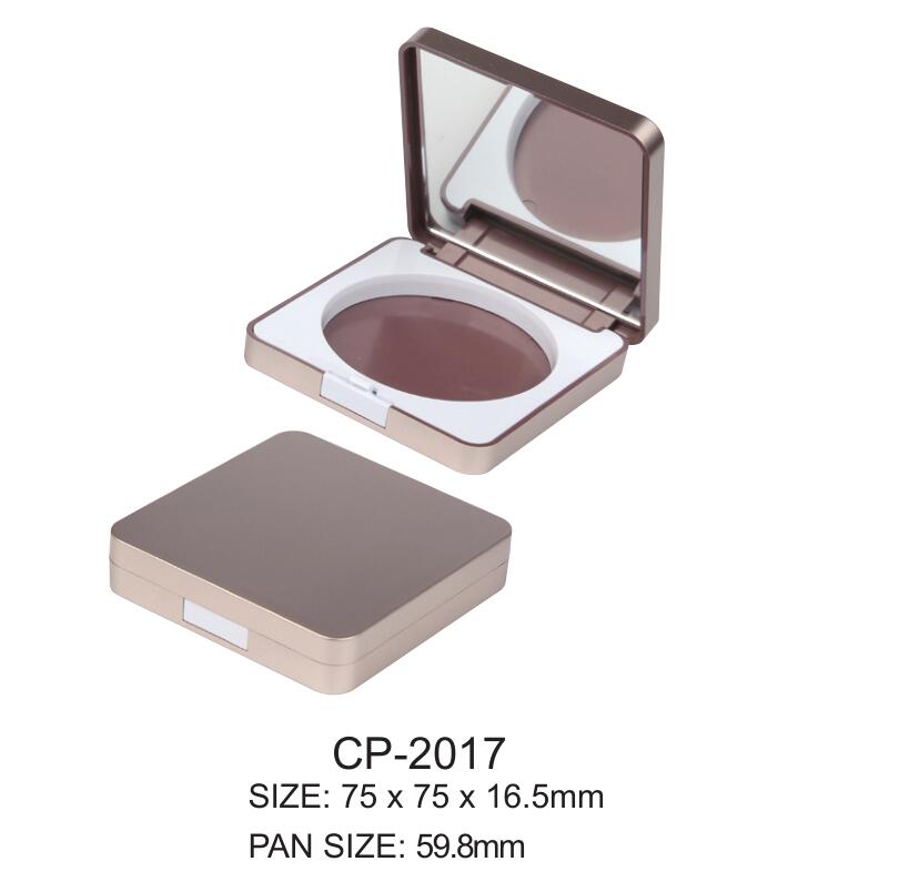 Spiegel vierkant plastic oogschaduwpoeder compacte kast cp-2017