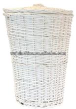 2014 White Wicker Hamper