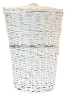2014 White Wicker Hamper