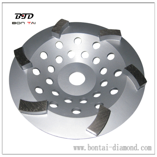 7 inch big curved segment diamond cup wheel